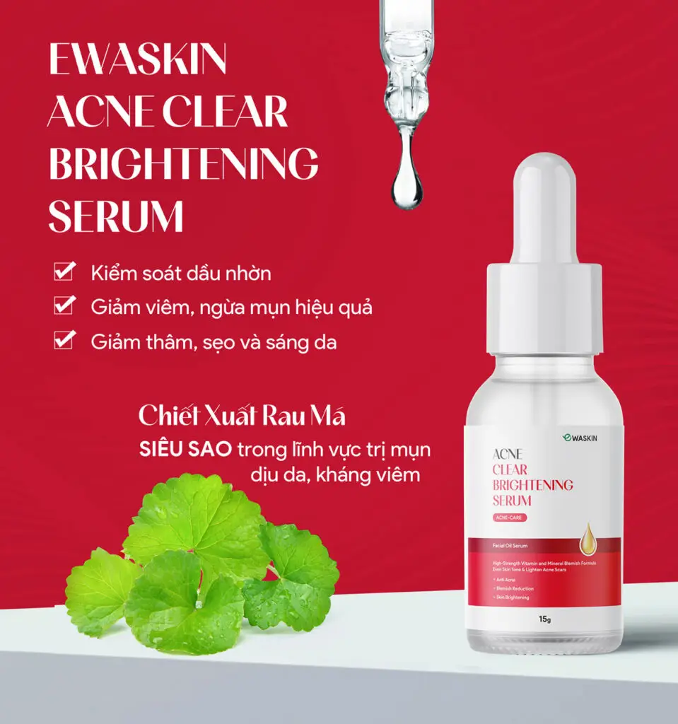 Tinh chất cho da dầu mụn EWASkin Acne Clear Brightening Serum